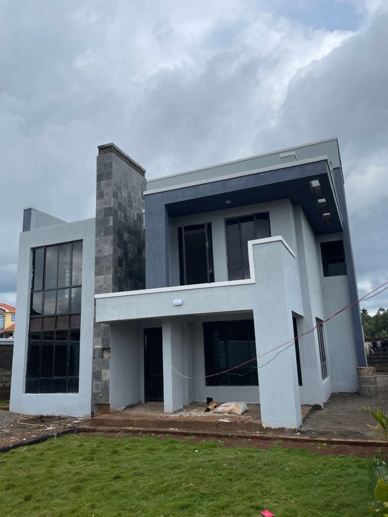 Interior and exterior residential house painting and finish selection project in Nairobi, Kenya